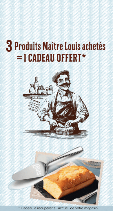 Nouvelle action commerciale en magasin. Trois produits achetés, un cadeau offert.